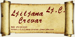 Ljiljana Crevar vizit kartica
